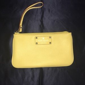 Kate Spade Yellow Wristlet